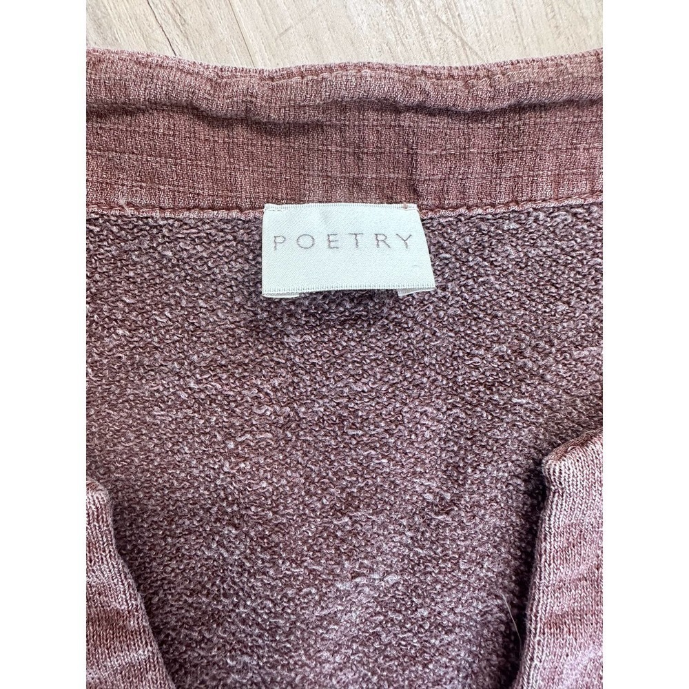 POETRY boxy v neck pull over sweater hemp cotton mix - Picture 4 of 8
